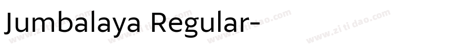 Jumbalaya Regular字体转换